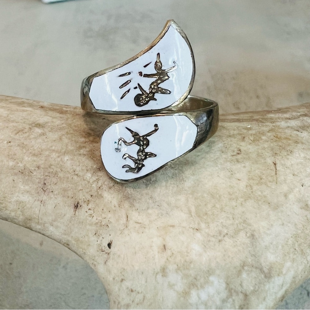 Siam Silver Plate Nieloware Adjustable Goddess Ring